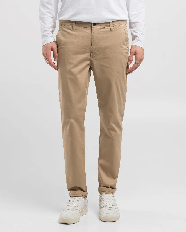 Replay Damian Regular Slim Mens Twill Trousers - Sand