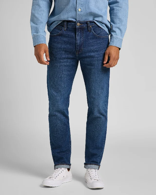 Lee Austin Regular Tapered Mens Jeans - Mid Bluegrass