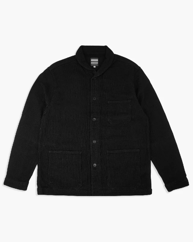 Momotaro Jeans 03-042 Dobby Coverall - Black