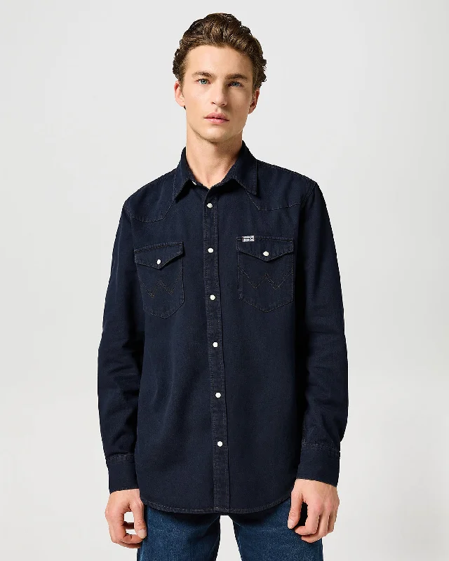 Wrangler Western Denim Shirt - Midnight Rodeo