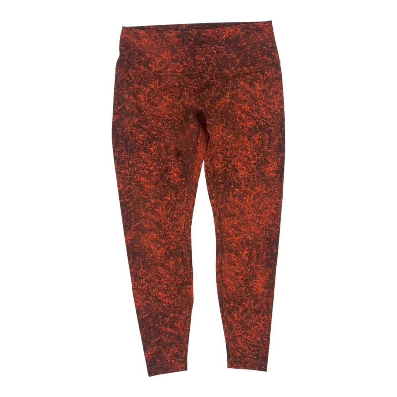 Athletic Leggings By Lululemon In Red, Size:L