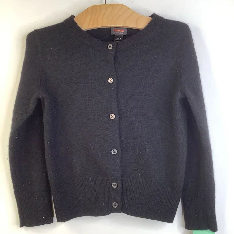 Size 4-5: Crewcuts Black Button-Up Cashmere Cardigan