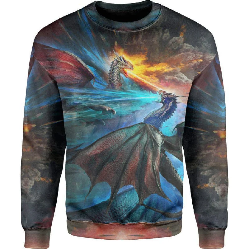 Fire and Ice Dragons Sweater