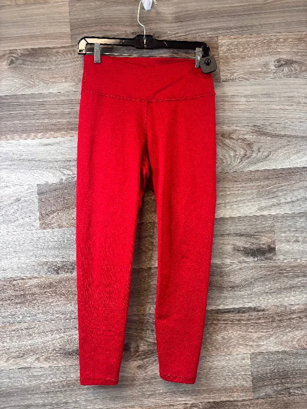 Athletic Leggings By Old Navy In Red, Size: M