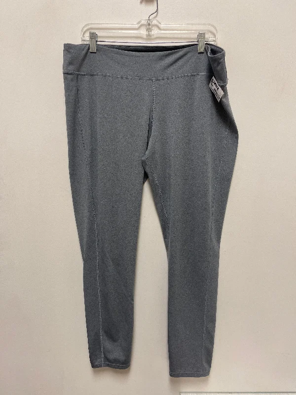 Athletic Leggings By Columbia In Grey, Size: Xl