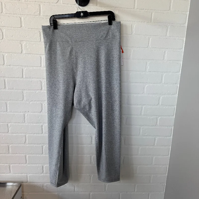 Athletic Leggings By Old Navy In Grey, Size: 22