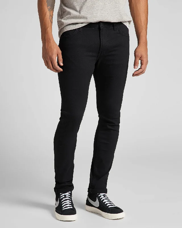 Lee Malone Skinny Fit Mens Jeans - Black Rinse