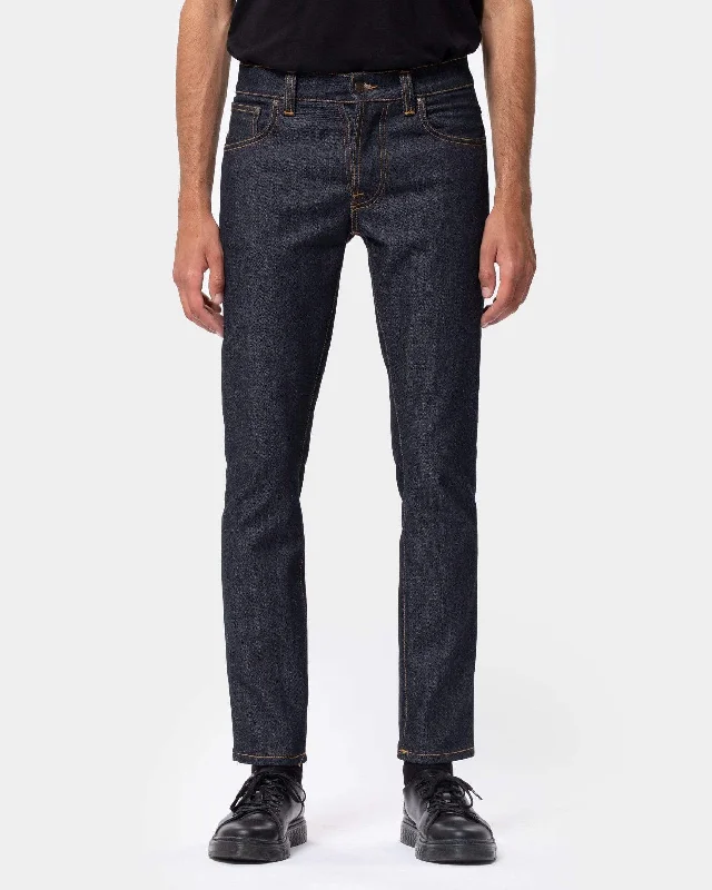 Nudie Grim Tim Slim Straight Mens Jeans - Dry True Navy