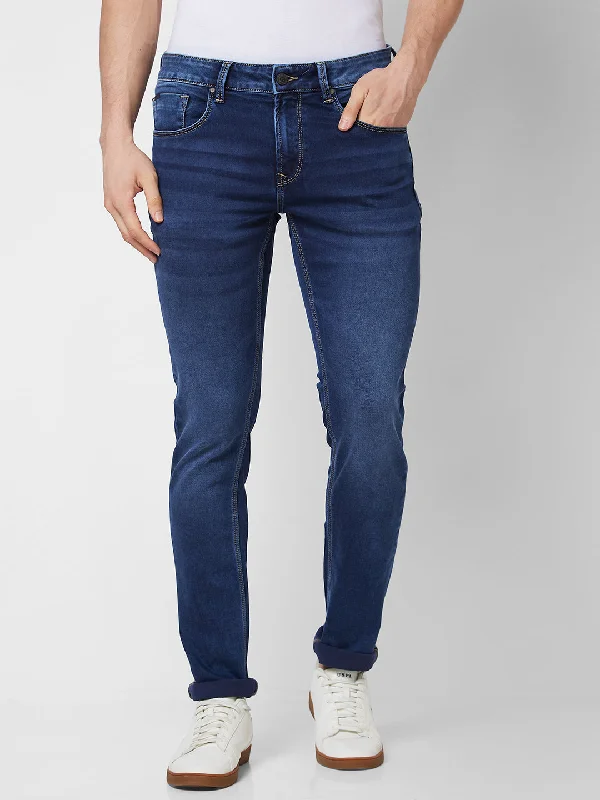 Spykar Low Rise Slim Fit Blue Jeans For Men