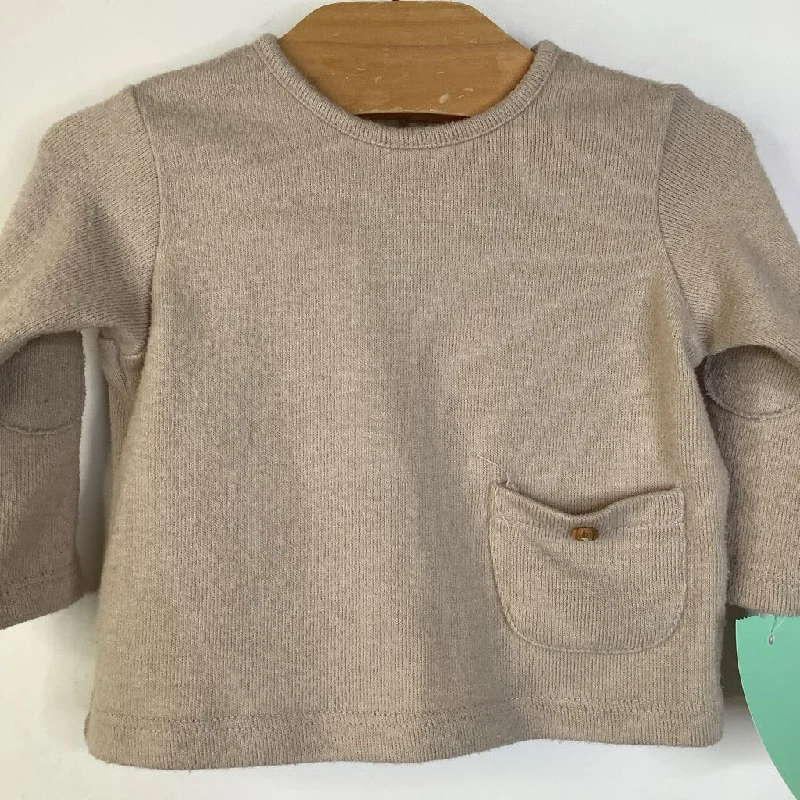 Size 3-6m: Zara Creme Ribbed Sweater