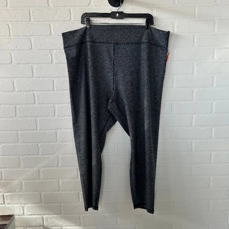 Athletic Leggings By Old Navy In Grey, Size: 22