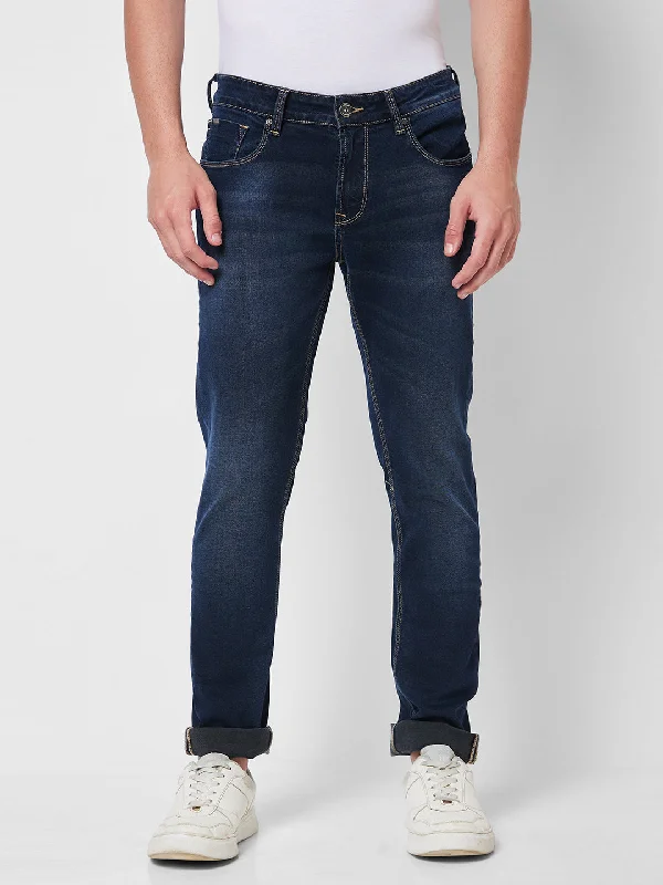 Spykar Low Rise Slim Fit Blue Jeans For Men