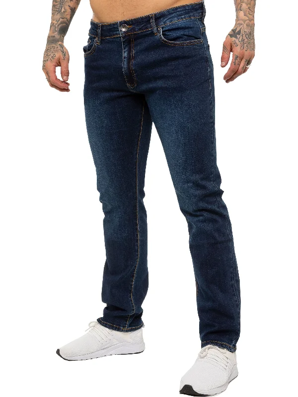 Kruze | Mens Straight Leg Stretch Jeans