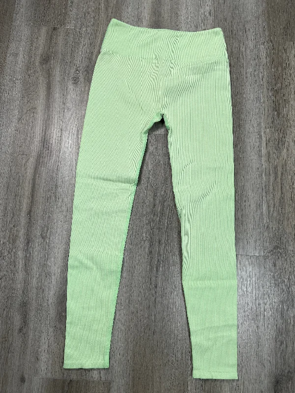 Athletic Leggings By Fabletics In Green, Size: M