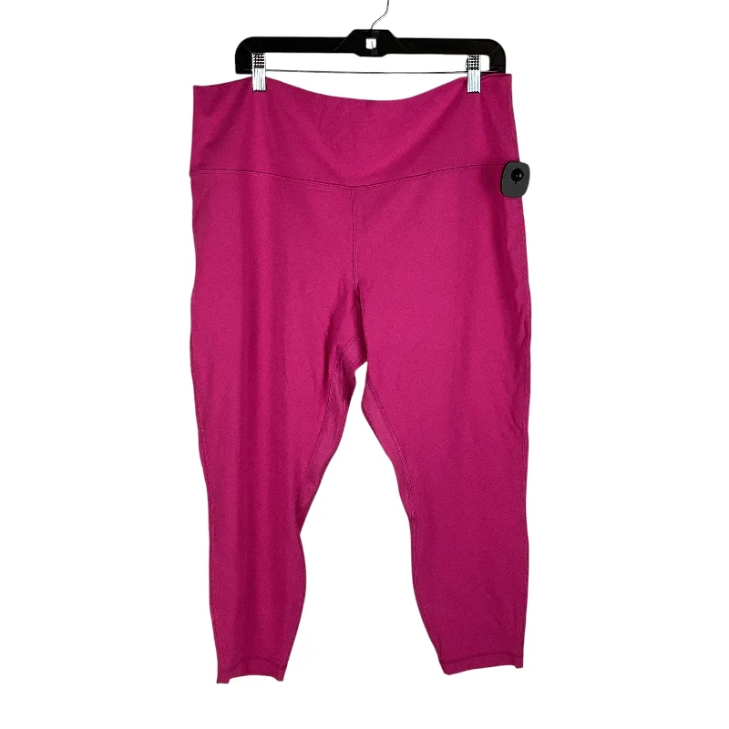 Athletic Leggings By Lululemon In Pink, Size: 20