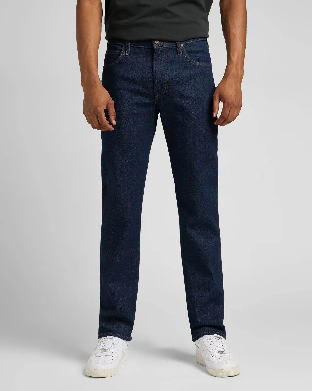 Lee West Relaxed Straight Mens Jeans - Rinse