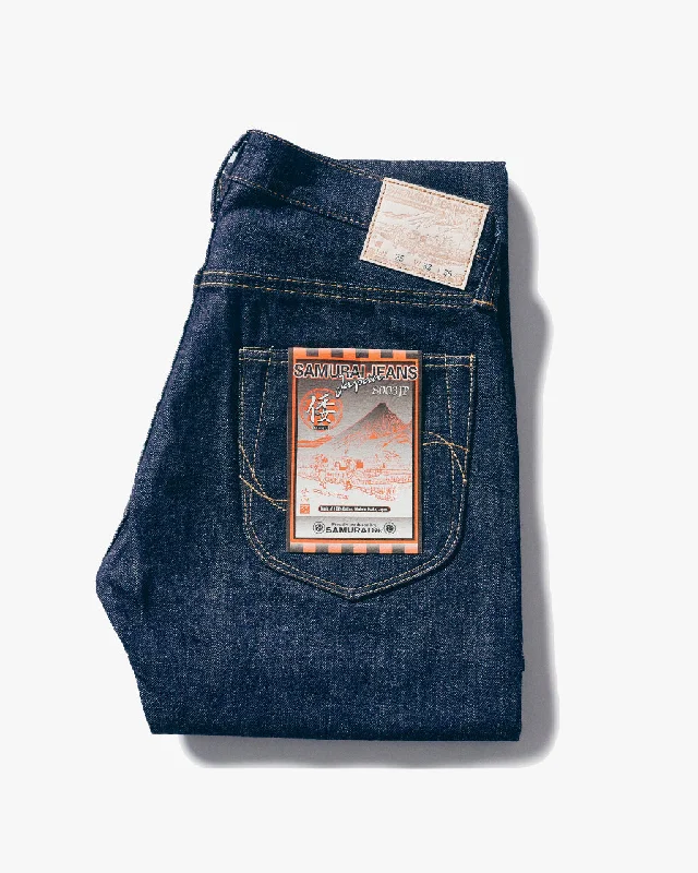 Samurai Jeans S003JP Slim Straight 15oz Yamato Selvedge Jeans - Indigo Onewash