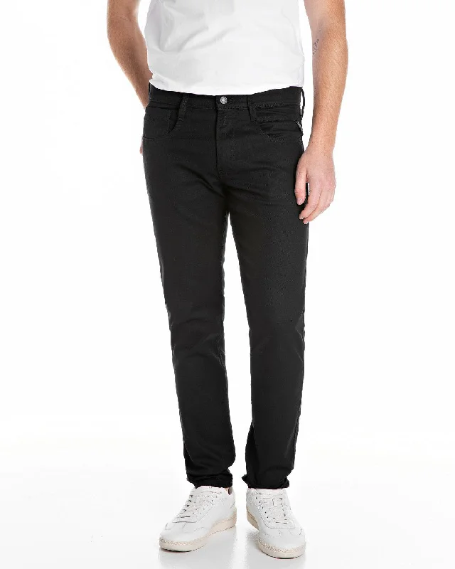 Replay Anbass Slim Fit Mens Jeans - Black