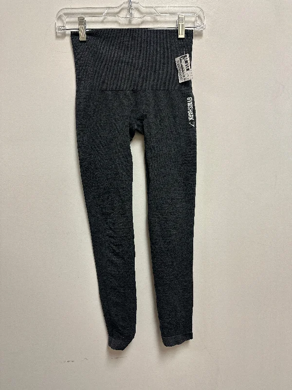 Athletic Leggings By Gym Shark In Grey, Size: Xs