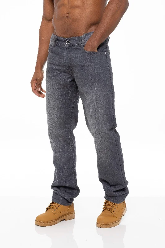 Mens Regular Tapered Fit Enzo Designer Jeans