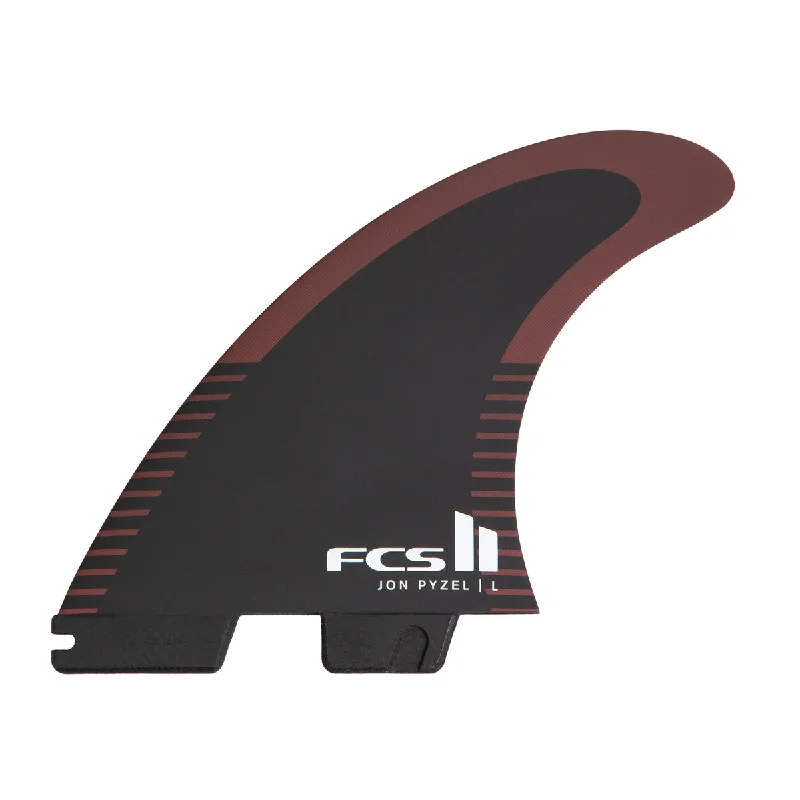 FCS Pyzel PC Tri Fin Set-Black/Shiraz-Large