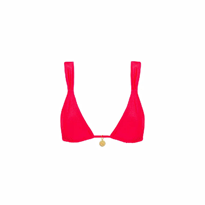 Kulani Kinis Slide Bralette Top-Neon Rose