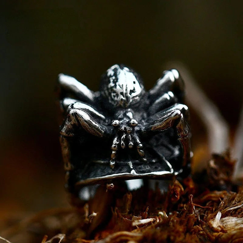 Men's Punk Spider Ring